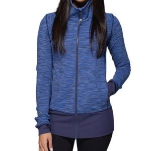 Lululemon Nice Asana Jacket, blue, size 4